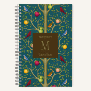 Tree of Living Treasures Monogrammed 5.5x8.5 Notebook