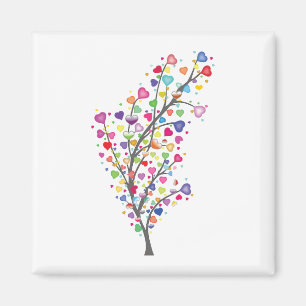 Tree of Love and Harmony Magnet