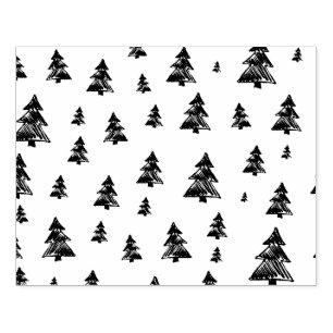 Tree pattern Christmas Rubber Stamp