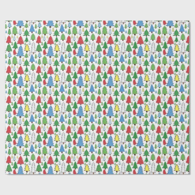tree pattern wrapping paper (Flat)
