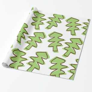 tree patterned wrapping paper