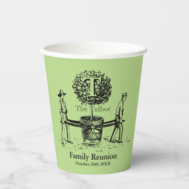 Tree Personalised Family Reunion Paper cup 2 (Front)