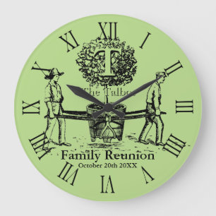 Tree Personalised Family Reunion Wall Clock