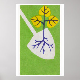 Tree Planting - Matchbox Print - Aesthetic Wall