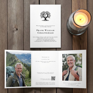 Tree pod Natural Burial Remembrance Invitation