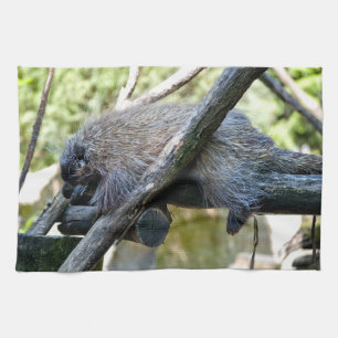 Tree Porcupine Tea Towel