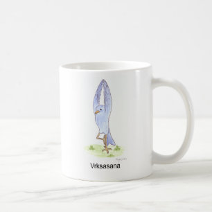 Tree pose bird coffee mug