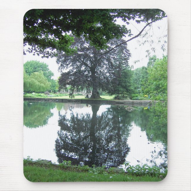 Tree reflected in the water mouse pad (Front)