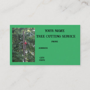 Tree Removal Service Business Card