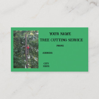 Tree Removal Service Business Card