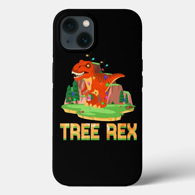 Tree Rex Dinosaur Christmas Tree Trex Christmas Case-Mate iPhone Case (Back)