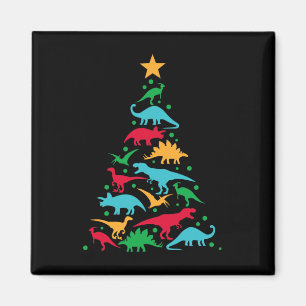 Tree Rex Dinosaur Dino Christmas Christmas Tree Fu Magnet