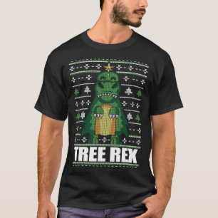 TREE REX Dinosaur Tyrannosaurus rex Christmas Meme T-Shirt