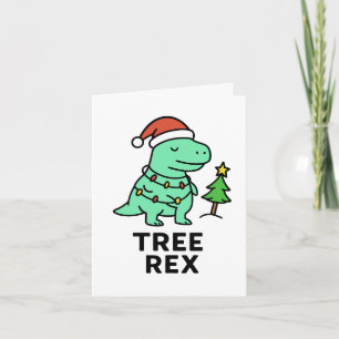 Tree Rex - Funny Christmas Card