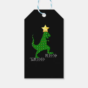 Tree Rex Funny Dinosaur Christmas Tree Lights Shi Gift Tags