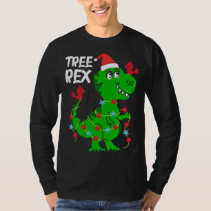 Tree Rex. Funny Dinosaur Gift Cute Dino Christmas T-Shirt