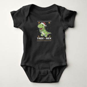 Tree-Rex Funny Dinosaur Pun T-Rex Baby Bodysuit