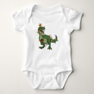 Tree Rex (T Rex Christmas DInosaur Humour) Baby Bodysuit