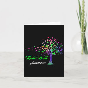 Tree Ribbon Mental Health Awareness  Card