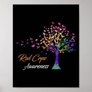 Tree Ribbon Rsd Crps Awareness  Poster