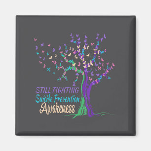 Tree Ribbon Still Fighting Suicide Prevention Awar Magnet