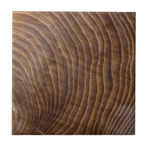 Tree rings ceramic tile