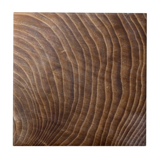 Tree rings ceramic tile (Front)