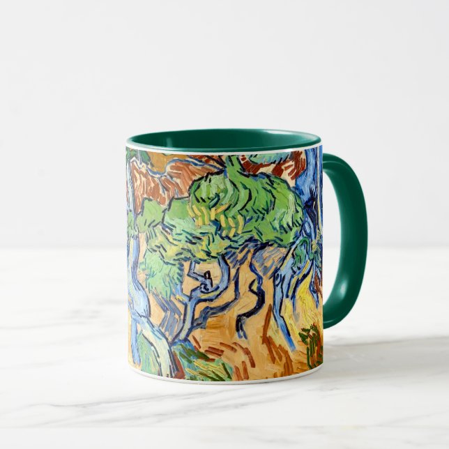 Tree Roots (1890) Vincent Van Gogh botanical art Mug (Front Right)