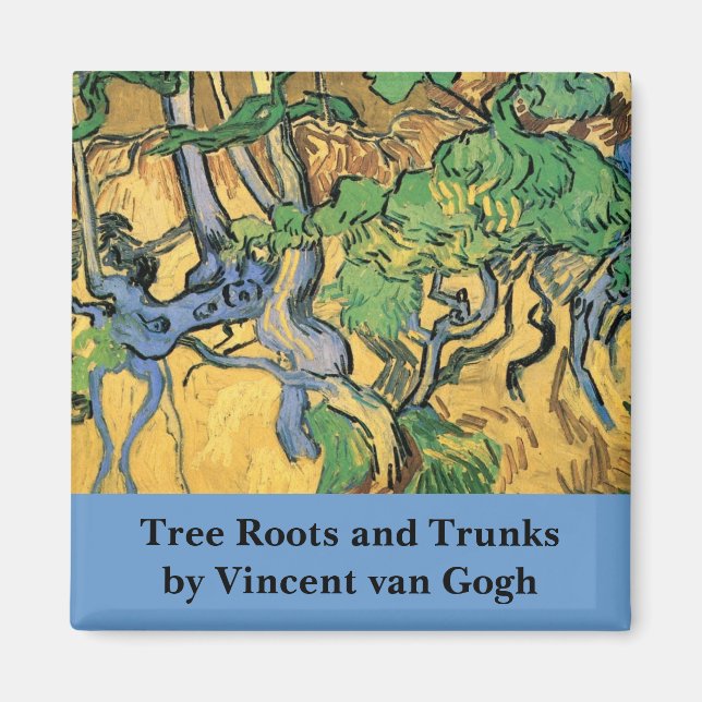 Tree Roots and Trunks by Vincent van Gogh Magnet (Front)