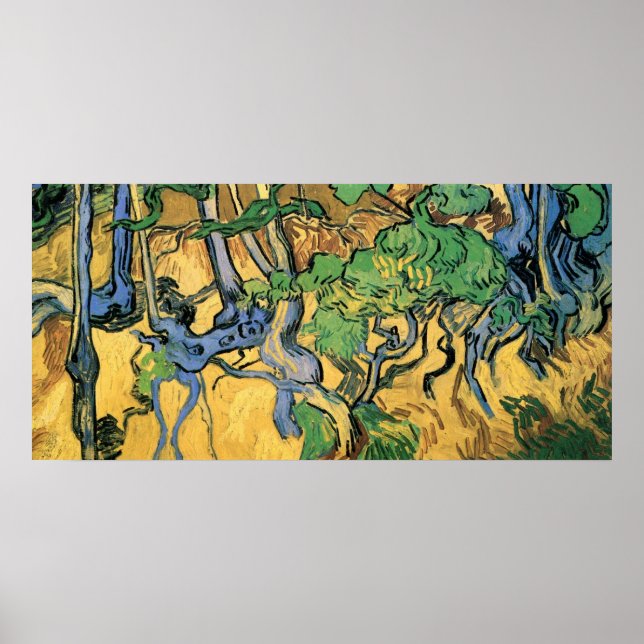 Tree Roots and Trunks by Vincent van Gogh Poster (Front)