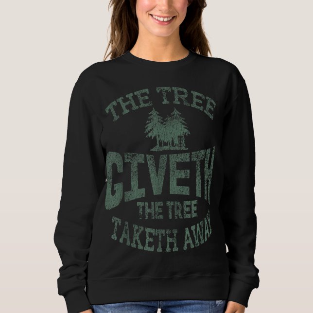 Tree Roots Disc Golf Basket Disc Golfing Frisbee D Sweatshirt (Front)