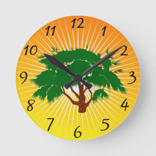 Tree Round Clock