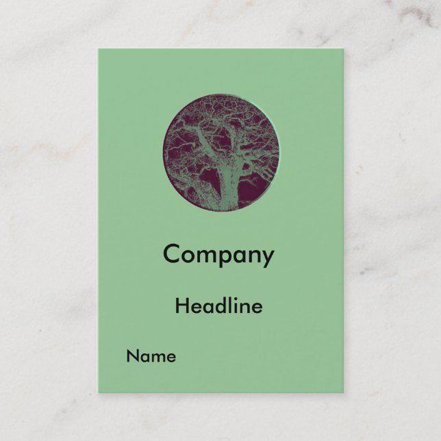 Tree -Round- Profile Card (Front)
