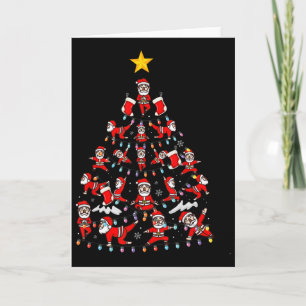 Tree Santa Claus Yoga Pose Yoga Santa Christmas Yo Card