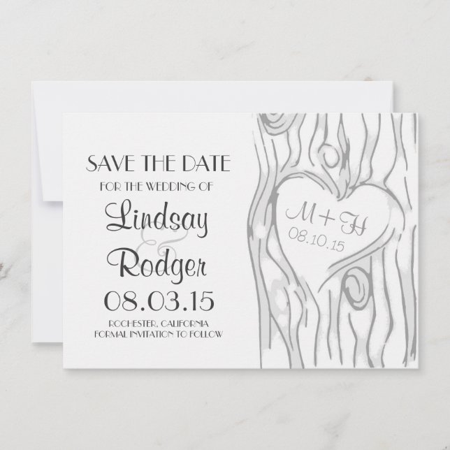 tree save the date cards (Front)