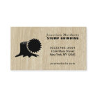 Tree Saw Stump Grinding Removal Business Card