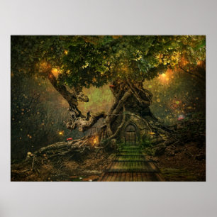 tree scape poster