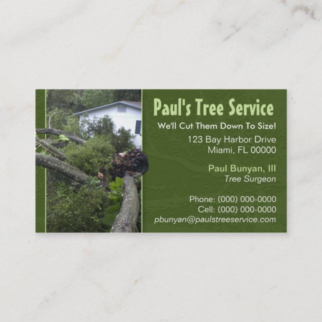 Tree Service Business Card (Front)