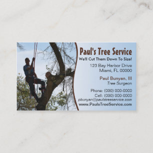 Tree Service Business Card