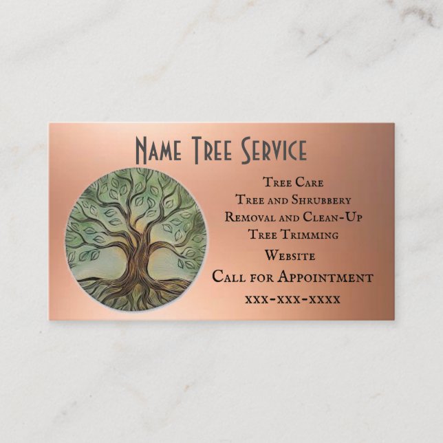 Tree Service Business Card (Front)