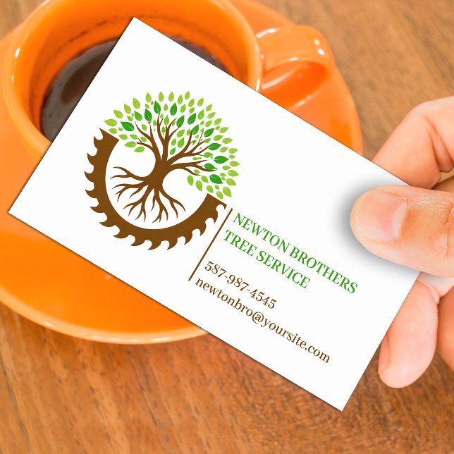 Tree Service Business Card Template (Creator Uploaded)