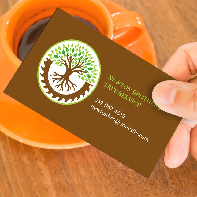 Tree Service Business Card Template (Creator Uploaded)