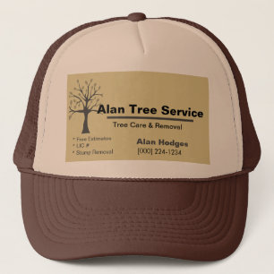 Tree Service Business Card Trucker Hat