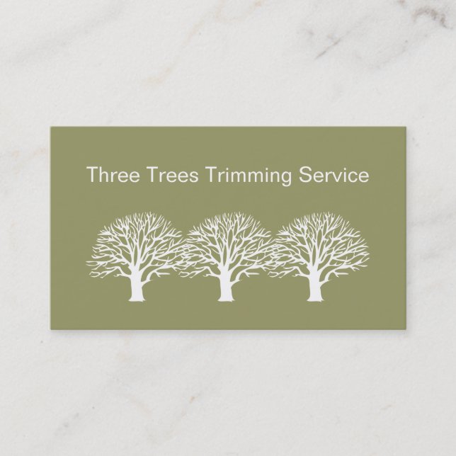 Tree Service Business Cards (Front)