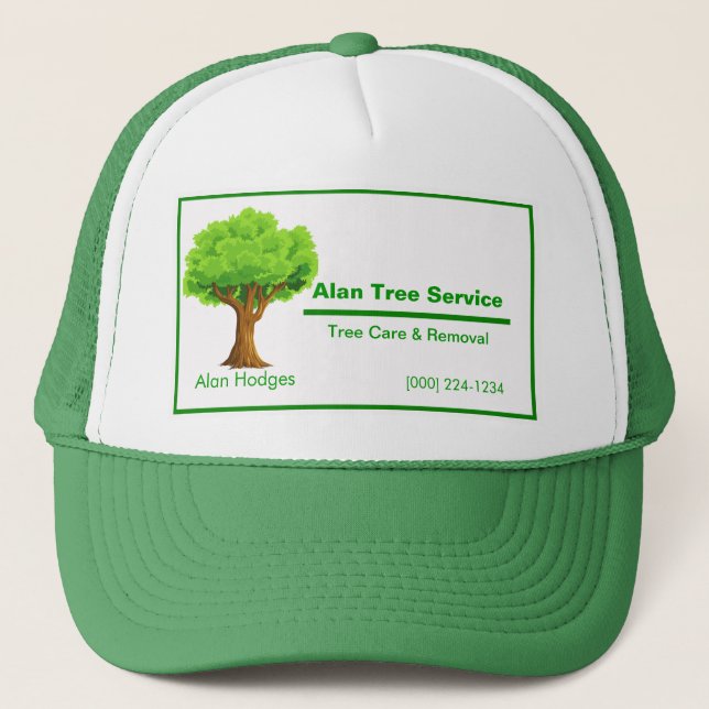 Tree Service Business Trucker Hat (Front)