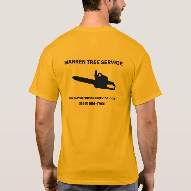 Tree Service Company T-Shirt (Back)