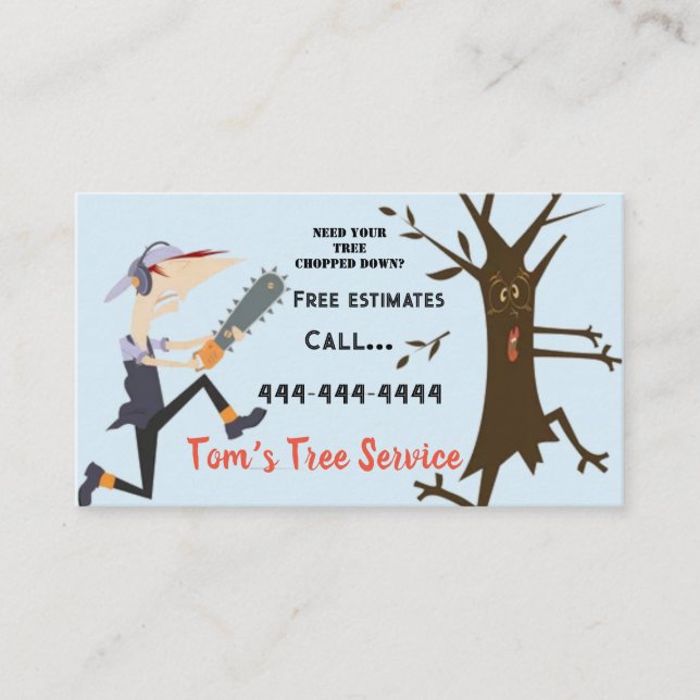 Tree Service II Business Card (Front)