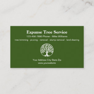 Tree Service Modern Logo Template  Business Card