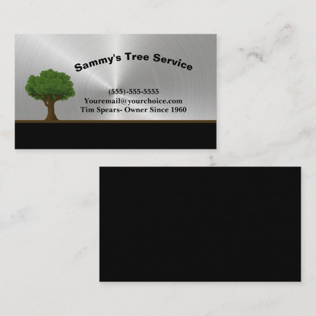 Tree Services  Business Card (Front/Back)