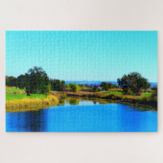 “Tree Shadows in Lincoln #2” Jigsaw Puzzle